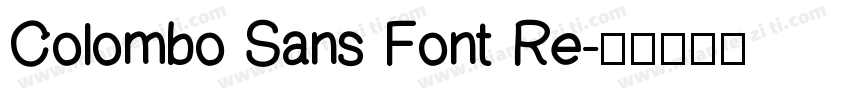 Colombo Sans Font Re字体转换